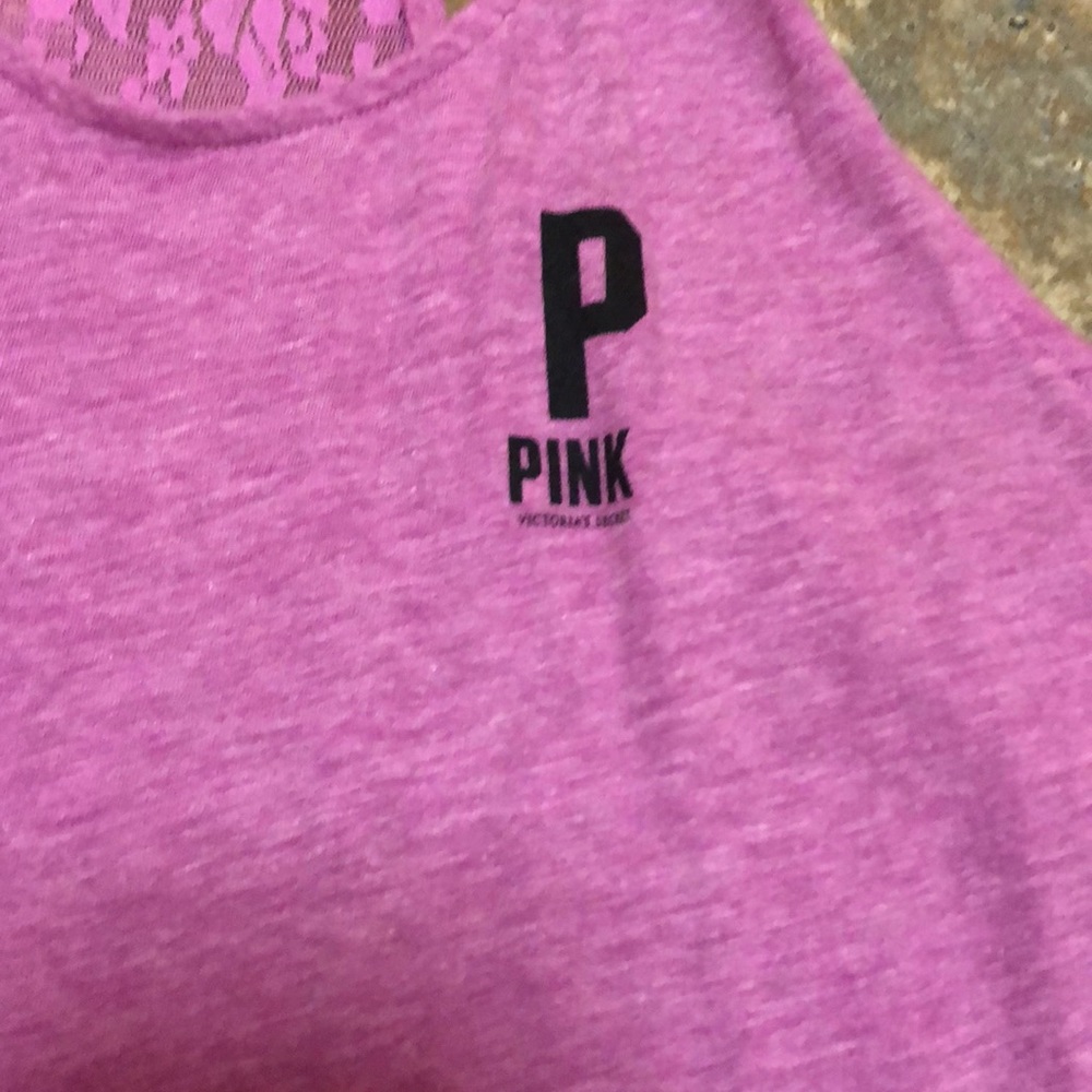 Lace Racerback Pink Tank - Picture 2 of 4